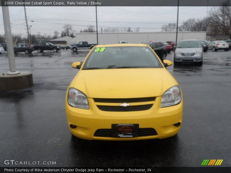 Rally Yellow / Ebony 2008 Chevrolet Cobalt Sport Coupe