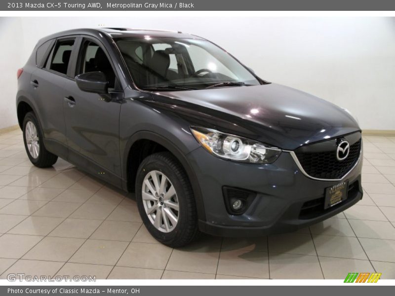 Metropolitan Gray Mica / Black 2013 Mazda CX-5 Touring AWD