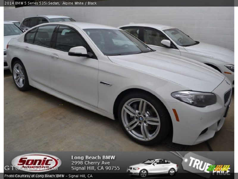 Alpine White / Black 2014 BMW 5 Series 535i Sedan