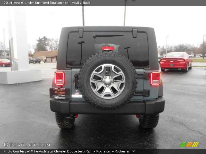 Anvil / Black 2014 Jeep Wrangler Unlimited Rubicon 4x4