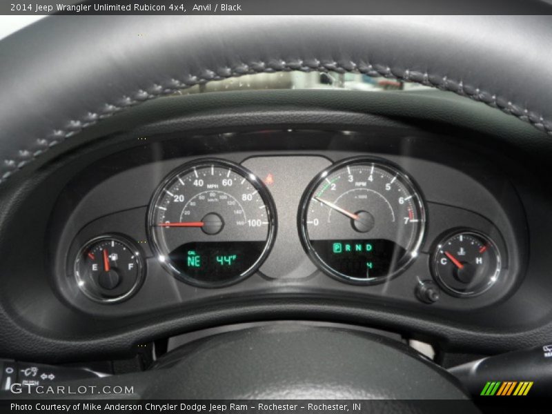 Anvil / Black 2014 Jeep Wrangler Unlimited Rubicon 4x4