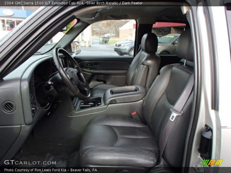 Silver Birch Metallic / Dark Pewter 2004 GMC Sierra 1500 SLT Extended Cab 4x4
