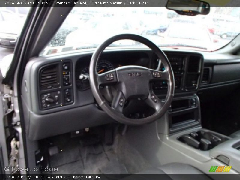 Silver Birch Metallic / Dark Pewter 2004 GMC Sierra 1500 SLT Extended Cab 4x4