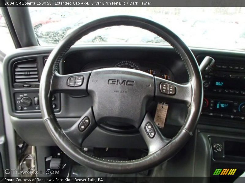 Silver Birch Metallic / Dark Pewter 2004 GMC Sierra 1500 SLT Extended Cab 4x4