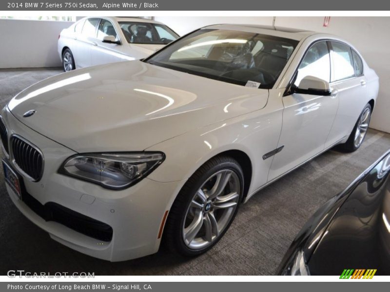 Alpine White / Black 2014 BMW 7 Series 750i Sedan