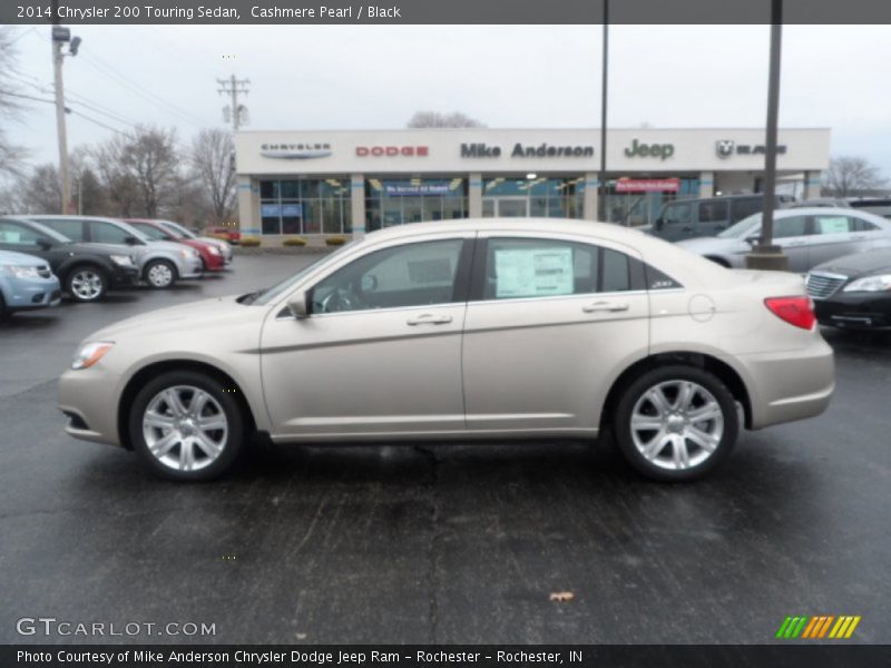 Cashmere Pearl / Black 2014 Chrysler 200 Touring Sedan