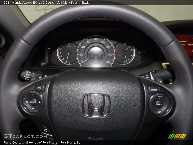 Still Night Pearl / Black 2014 Honda Accord EX-L V6 Coupe