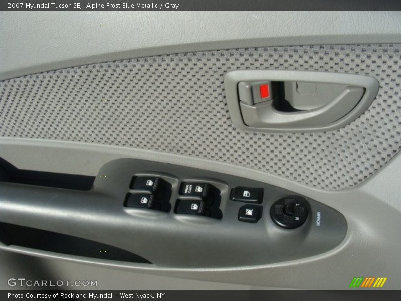 Alpine Frost Blue Metallic / Gray 2007 Hyundai Tucson SE