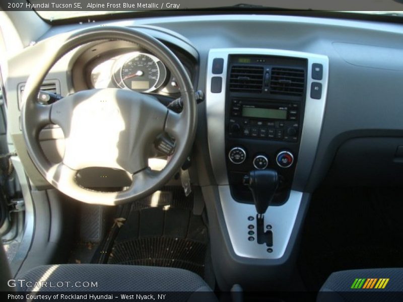 Alpine Frost Blue Metallic / Gray 2007 Hyundai Tucson SE