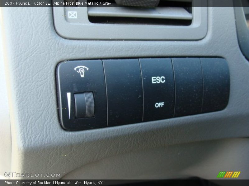 Alpine Frost Blue Metallic / Gray 2007 Hyundai Tucson SE