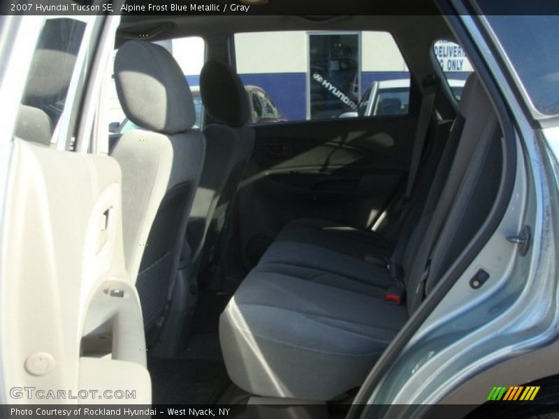 Alpine Frost Blue Metallic / Gray 2007 Hyundai Tucson SE