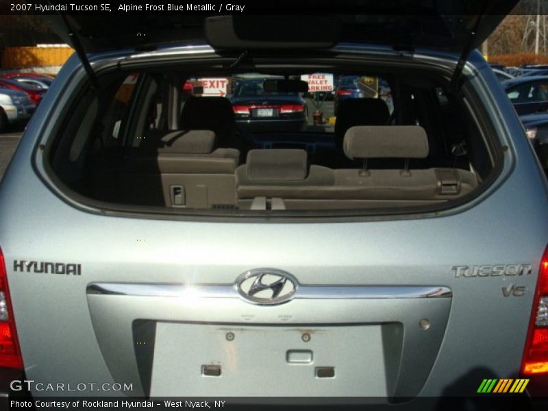 Alpine Frost Blue Metallic / Gray 2007 Hyundai Tucson SE