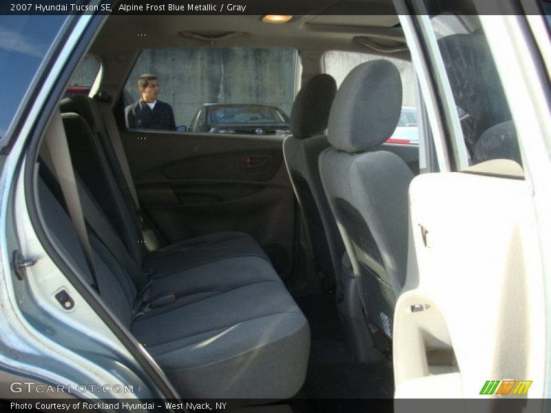 Alpine Frost Blue Metallic / Gray 2007 Hyundai Tucson SE