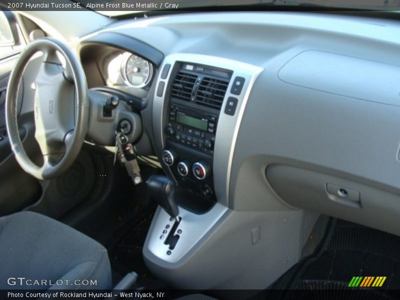 Alpine Frost Blue Metallic / Gray 2007 Hyundai Tucson SE