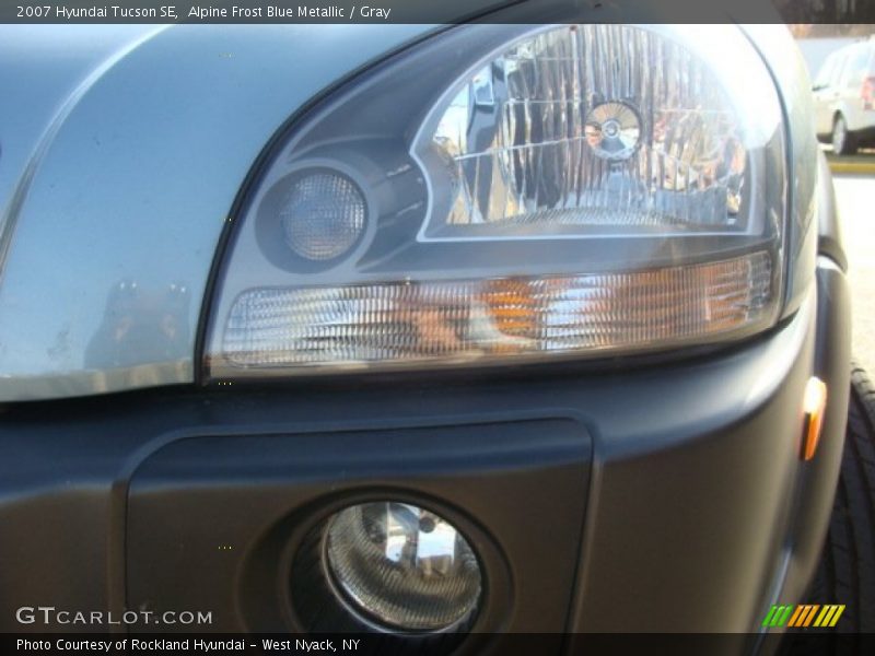 Alpine Frost Blue Metallic / Gray 2007 Hyundai Tucson SE