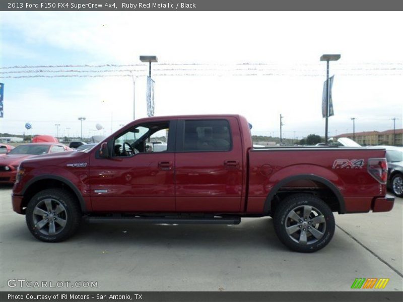 Ruby Red Metallic / Black 2013 Ford F150 FX4 SuperCrew 4x4