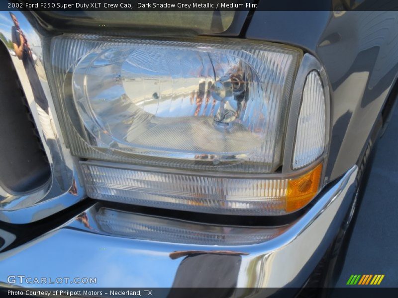 Dark Shadow Grey Metallic / Medium Flint 2002 Ford F250 Super Duty XLT Crew Cab