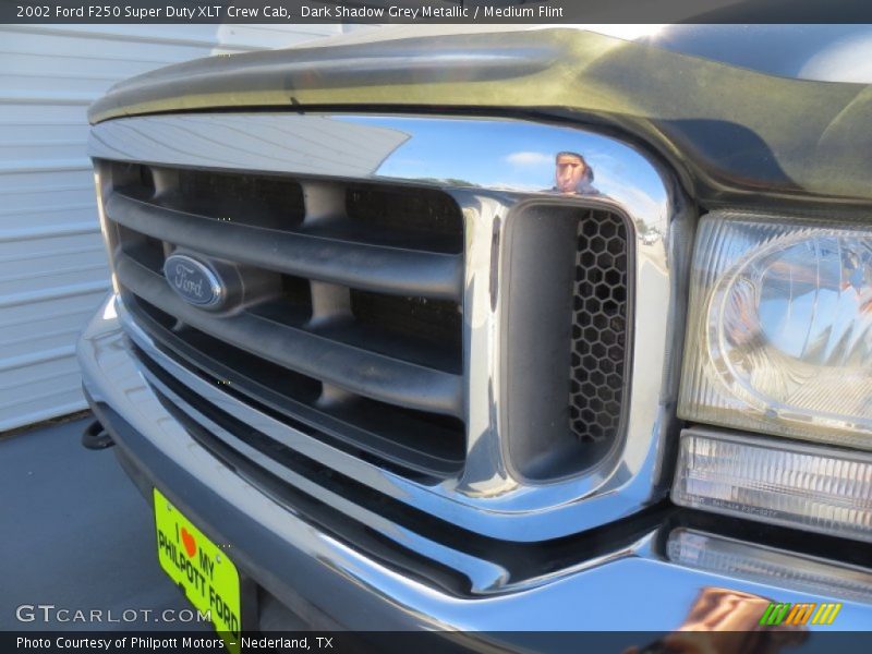 Dark Shadow Grey Metallic / Medium Flint 2002 Ford F250 Super Duty XLT Crew Cab