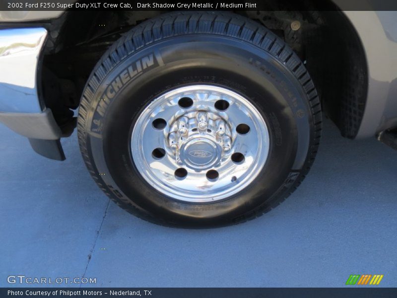Dark Shadow Grey Metallic / Medium Flint 2002 Ford F250 Super Duty XLT Crew Cab