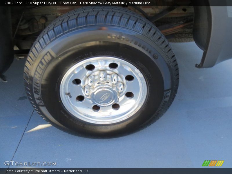 Dark Shadow Grey Metallic / Medium Flint 2002 Ford F250 Super Duty XLT Crew Cab