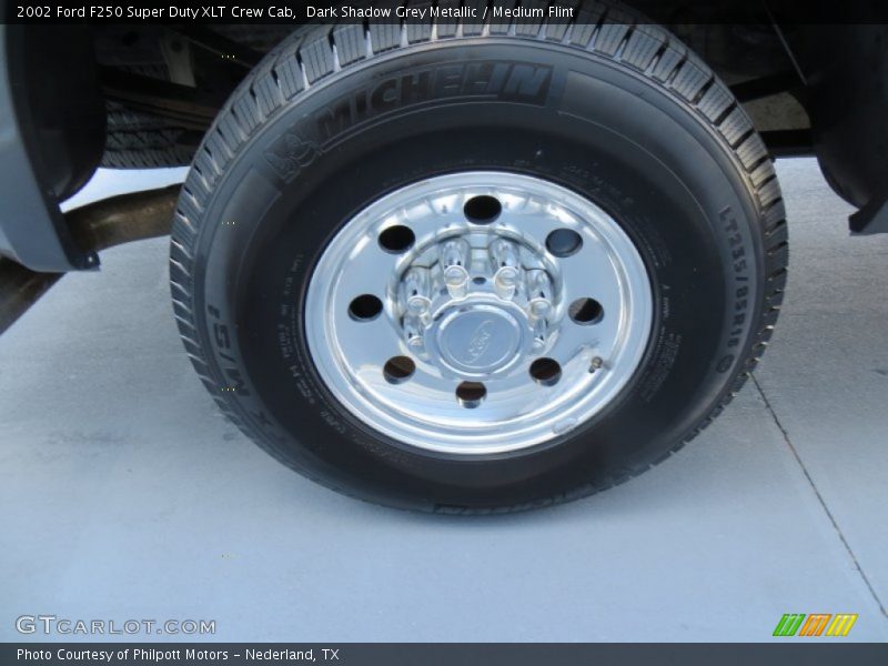 Dark Shadow Grey Metallic / Medium Flint 2002 Ford F250 Super Duty XLT Crew Cab