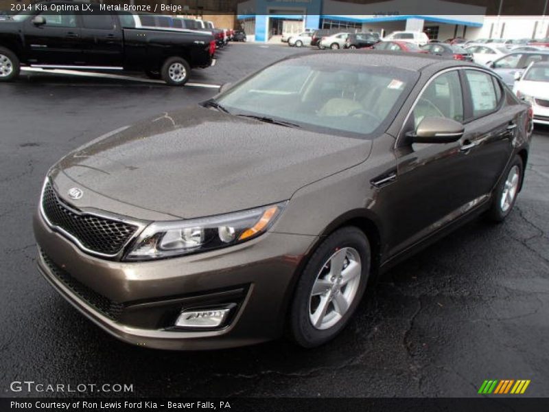 Metal Bronze / Beige 2014 Kia Optima LX