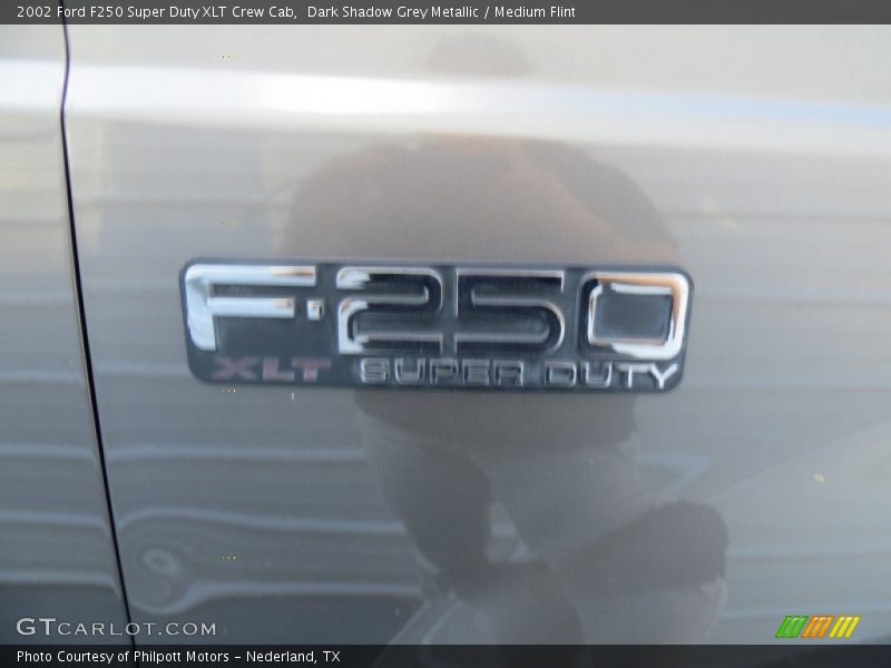 Dark Shadow Grey Metallic / Medium Flint 2002 Ford F250 Super Duty XLT Crew Cab