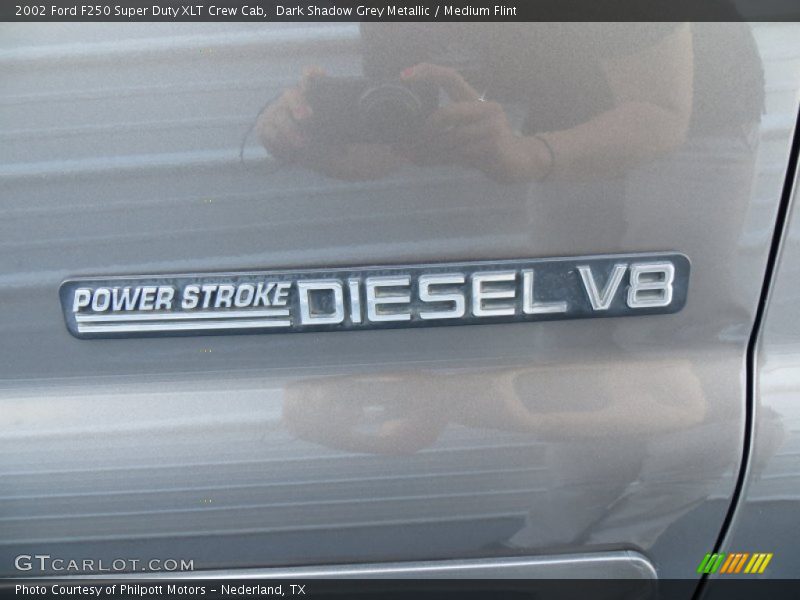 Dark Shadow Grey Metallic / Medium Flint 2002 Ford F250 Super Duty XLT Crew Cab
