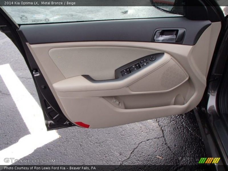 Metal Bronze / Beige 2014 Kia Optima LX