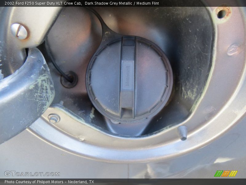 Dark Shadow Grey Metallic / Medium Flint 2002 Ford F250 Super Duty XLT Crew Cab