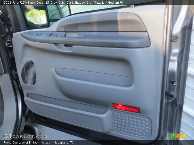 Dark Shadow Grey Metallic / Medium Flint 2002 Ford F250 Super Duty XLT Crew Cab