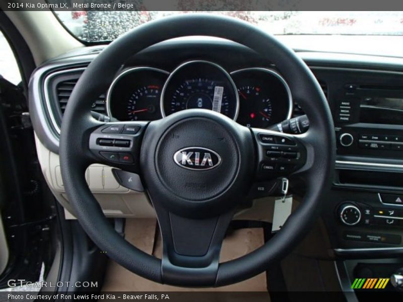 Metal Bronze / Beige 2014 Kia Optima LX