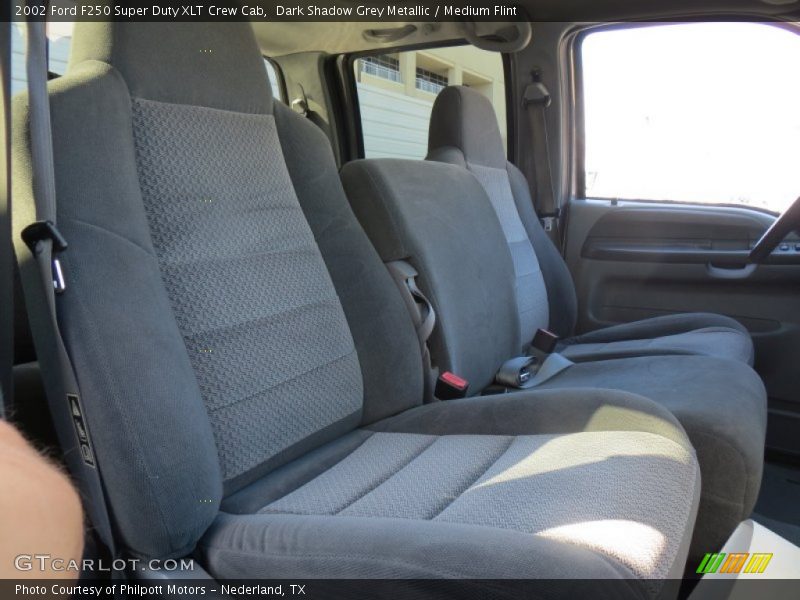 Dark Shadow Grey Metallic / Medium Flint 2002 Ford F250 Super Duty XLT Crew Cab