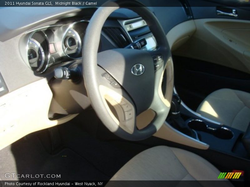 Midnight Black / Camel 2011 Hyundai Sonata GLS