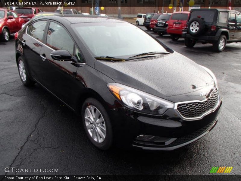 Aurora Black / Gray 2014 Kia Forte EX