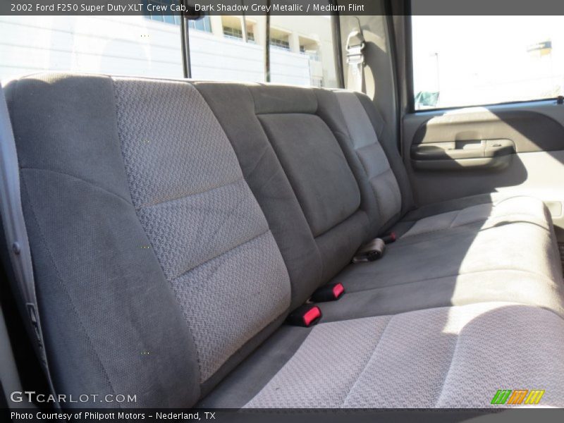 Dark Shadow Grey Metallic / Medium Flint 2002 Ford F250 Super Duty XLT Crew Cab