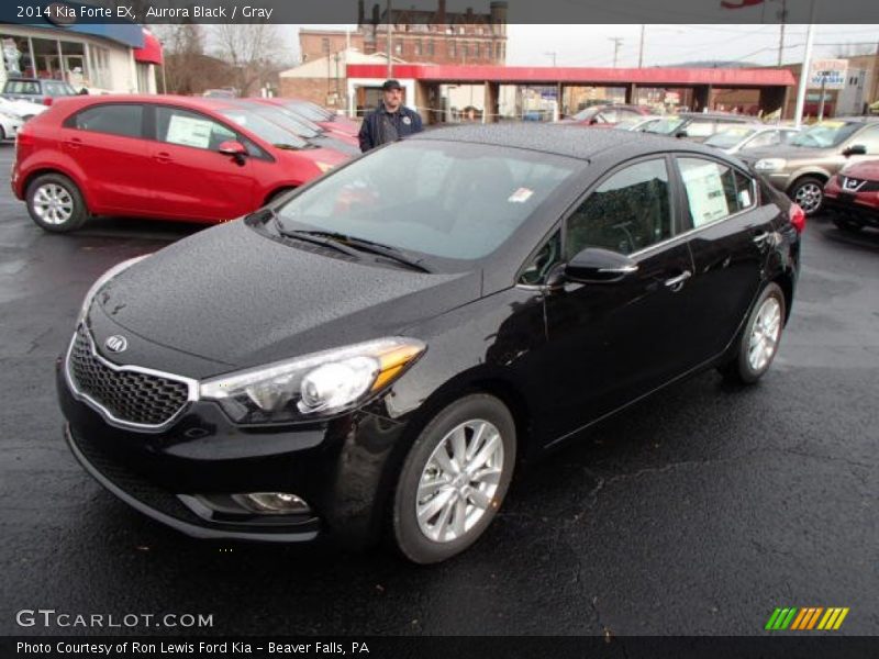 Aurora Black / Gray 2014 Kia Forte EX