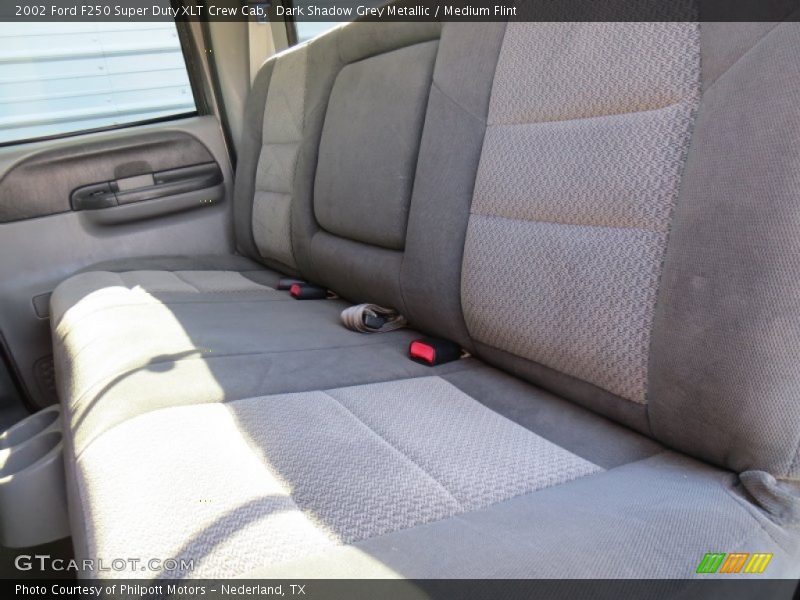 Dark Shadow Grey Metallic / Medium Flint 2002 Ford F250 Super Duty XLT Crew Cab