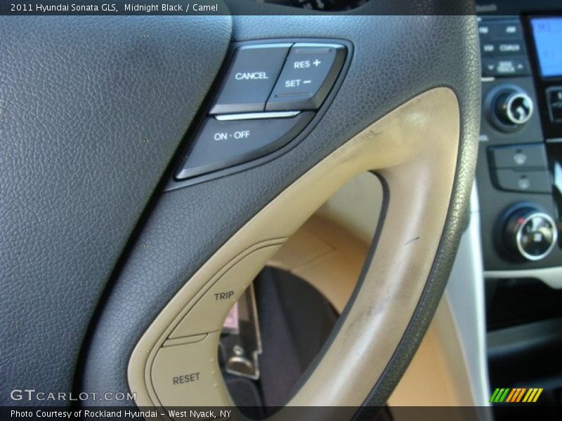 Midnight Black / Camel 2011 Hyundai Sonata GLS