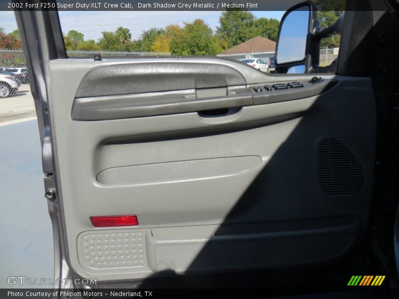 Dark Shadow Grey Metallic / Medium Flint 2002 Ford F250 Super Duty XLT Crew Cab
