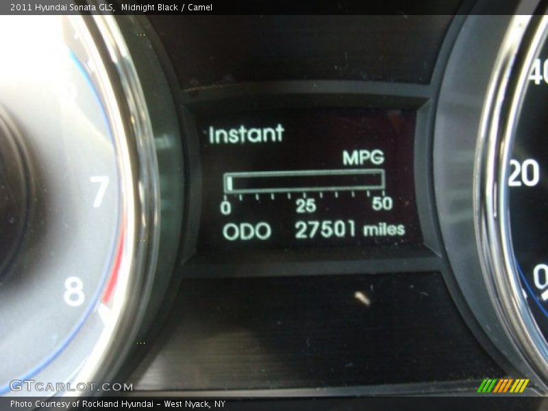 Midnight Black / Camel 2011 Hyundai Sonata GLS