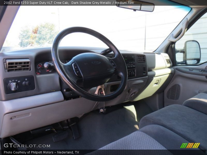 Medium Flint Interior - 2002 F250 Super Duty XLT Crew Cab 