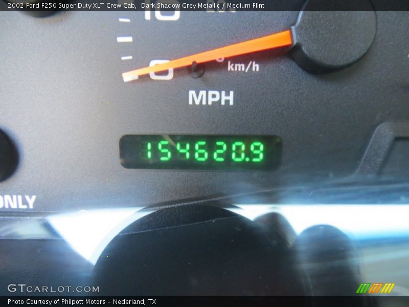 Dark Shadow Grey Metallic / Medium Flint 2002 Ford F250 Super Duty XLT Crew Cab