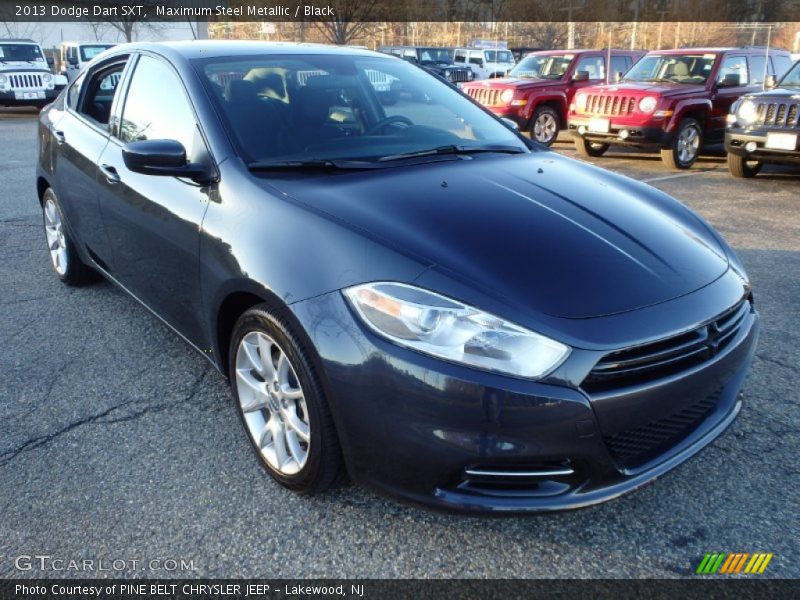 Maximum Steel Metallic / Black 2013 Dodge Dart SXT