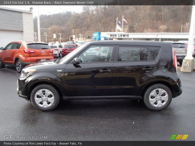 Shadow Black / Black Diamond Woven Cloth 2014 Kia Soul 1.6