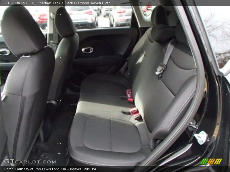 Rear Seat of 2014 Soul 1.6