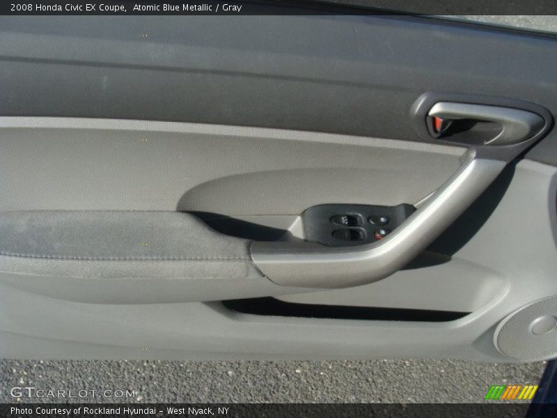 Atomic Blue Metallic / Gray 2008 Honda Civic EX Coupe