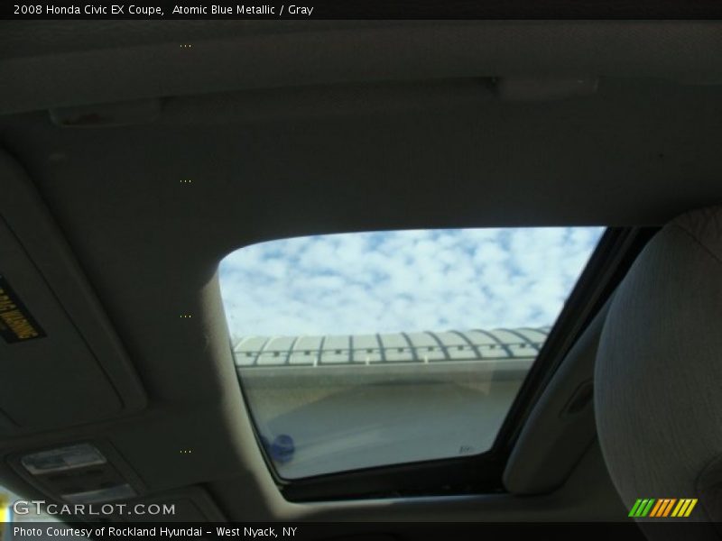 Atomic Blue Metallic / Gray 2008 Honda Civic EX Coupe