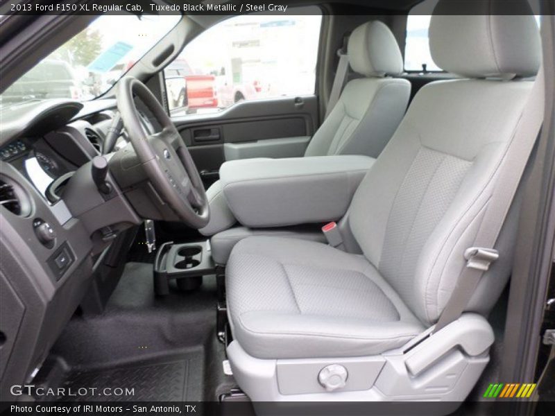 Tuxedo Black Metallic / Steel Gray 2013 Ford F150 XL Regular Cab