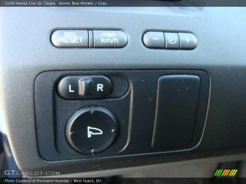 Atomic Blue Metallic / Gray 2008 Honda Civic EX Coupe